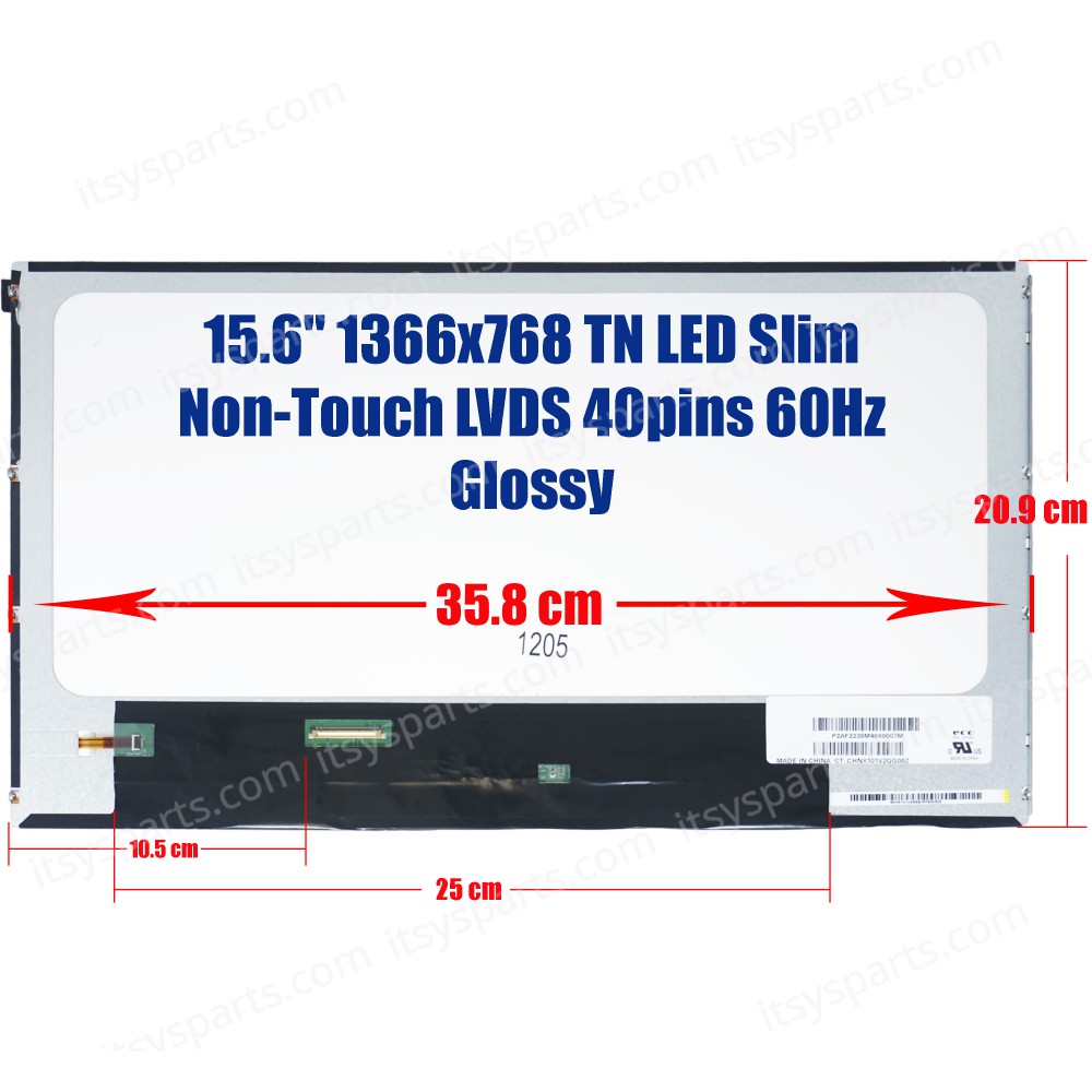 Laptop Monitor LP156WH4 15.6'' 1366x768 WXGA HD LED 40pin (Ref. 1205) Laptop Monitor LP156WH4 15.6'' 1366x768 WXGA HD LED 40pin (Ref. 1205)