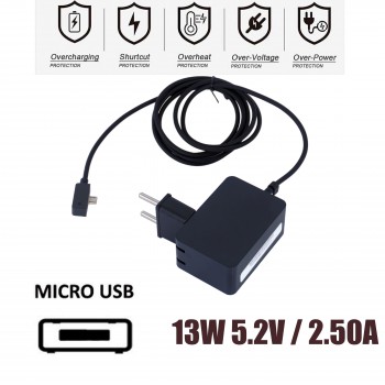 Laptop Power Adapter - AC Adapter Charger Microsoft Surface 3 Charger Model 1623 1624 1645 13W 5.2V 2.5A AC Power Adapter Charger Cord with European Adapter Charger - OEM High Quality (Ref.60140)
