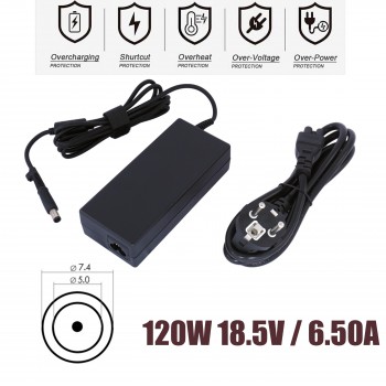 Laptop Power Supply - AC Adapter Charger HP 18.5V 6.5A 120W 7.4*5.0 (Code 60155)