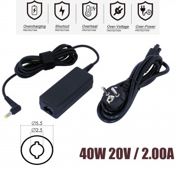 Laptop Power Supply - AC Adapter Lenovo Laptop Charger AC Adapter Power Supply Pa-1400-12 36001653 40w Laptop Notebook Charger - OEM High Quality (Ref.60162)