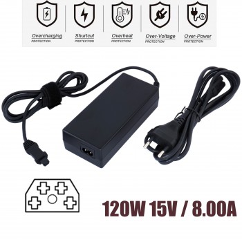 Laptop Power Supply - AC Adapter Toshiba 120W 15V 8A special 4 hole G30-10B PQG32E-034039GE G40-11D Laptop Notebook Charger (Ref.60167)