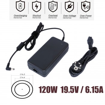 Laptop Power Adapter - AC Adapter Charger Sony PCGA-AC19V7 19.5V 6.15A 120W ADP-120MB 147803733 Laptop Notebook Charger - OEM (Ref.60168)