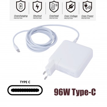 Laptop Power Adapter - AC Adapter USB C Charger for Apple MacBook Pro 13 15 16 inch MX0J2ZM/A A2166 EMC3278 Y700-17ISK 20.5V 4.7A USB-C Laptop Notebook Charger - OEM (Ref.60183)