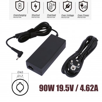 Laptop Power Adapter - AC Adapter Dell GJN3G 19.5v 4.62a 90w 4.0mm*1.7mm Laptop Notebook Charger - OEM (Ref.60199)
