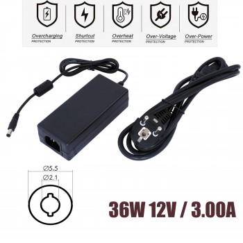Laptop Power Supply - AC Adapter Power Adapter Charger Power Adaptor Charger 12V 3A 36W 5.5*2.1mm - OEM (Ref.60223)
