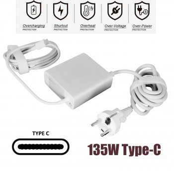 AC Adapter Laptop Monitor Charger for Huawei MateBook 16s CREM-WFD9 CREF-X CREFG-X HW-200675E Monitor gaming HW-200675EDO 20V 6.75A 135W Type-C Monitor Charger ( SKU.60309 )