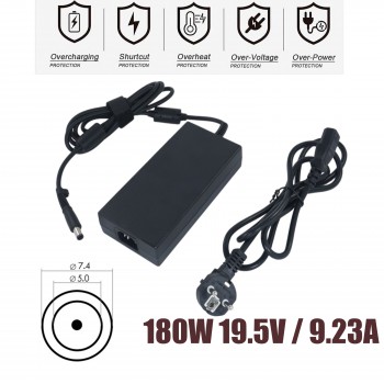 AC Adapter Laptop Notebook Charger for HP Elitebook 8530p 8570w 8740w L56543-004 L56595-001 TPC-AA62 TPC-AA501 19.5V 9.23A 180W 7.4mm*5.0mm Notebook Charger ( SKU.60320 )