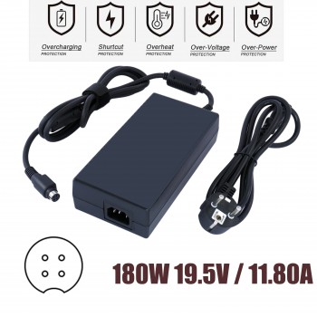 AC Adapter Laptop Notebook Charger for MSI GT76 GT75 Titan GT62VR Dominator Trident 3 Vortex G25 W25 A12-230P1A 19.5V 11.8A 230W 4 Pins Notebook Charger ( SKU.60321 )