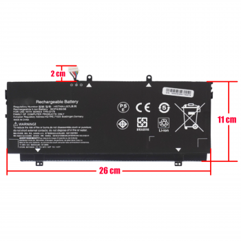 Laptop Battery - Battery for HP Spectre X360 13ac033dx 13-AC033DX 13-AB001 13-AB001NV 13-ab HSTNN-LB7L SH03XL X360 13-W001NV 13-W000NW SH03XL OEM (Ref. 1-BAT0179)