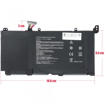 Laptop Battery - Battery for ASUS R553L R553LF B31N1336 11.4V 48Wh OEM (Ref. 1-BAT0197)