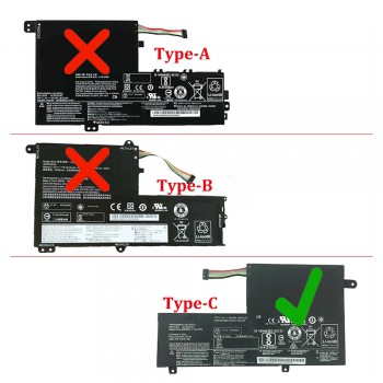 Laptop Battery - Battery for Lenovo Ideapad 300S 500S 510S L14L3P21 11.1V 45Wh OEM L15C3PB1 (Ref.-1-BAT0217)