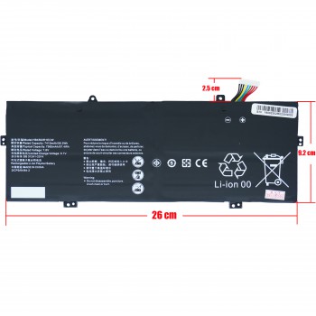 Laptop Battery - Battery for Huawei MateBook X PRO 2019 HB4593R1ECW 7410mAh 7.6V OEM (Ref.-1-BAT0220)