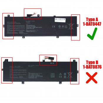 Laptop Battery - Battery for Asus ZenBook UX430 UX430U UX430UA UX430UN UX430UQ C31N1620 11.55V 50Wh 4329mAh ( Ref.1-BAT0447 )