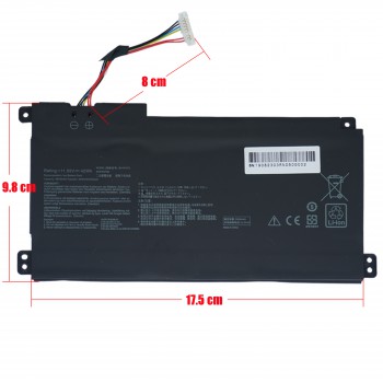 Laptop Battery - Battery for Asus VivoBook 14 E410MA L410MA E410KA E510MA E510KA F414MA L510MA R522MA B31N1912 11.55V 42Wh 3640mAh with 7 pins ( Ref.No. 1-BAT0450 )