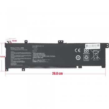 Laptop Battery - Battery for Asus VivoBook A501 A501L A501LB5200 K501 11.4V 48Wh 4240mAh B31N1429 with 8 pins ( Ref.1-BAT0465 )