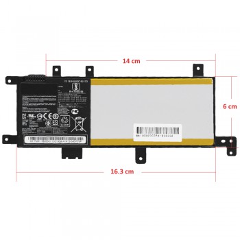 Laptop Battery - Battery for Asus A580B A580UBA7100 C21N1634 2ICP4/59/134 C21PQCH 0B200-02550000 37Wh 7.6V 4840mAh ( Ref.1-BAT0478 )