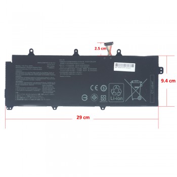 Laptop Battery - Battery for Asus ROG Zephyrus GX501 GX501G GX501GI GX501GM GX501GS GX501V GX501VI GX501VS GX501VSK C41N1712 15.4V 50Wh 3255mAh with 8 pins ( Code 1-BAT0492 )