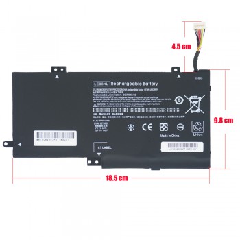 Laptop Battery - Battery for HP Pavilion x360 13-S102NV 13-S102NX 13-S102NV 13-S102TU LE03XL LEO3XL LE03 11.4V 48Wh 4200mAh with 10 pins ( Ref.1-BAT0494 )