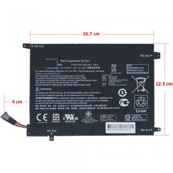 Laptop Battery - Battery for HP Pavilion X2 10 DO02XL 810749-2C1 810749-421 810985-005 3.8V 33Wh 8400mAh with cable 9pins ( Ref.1-BAT0507 )