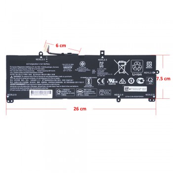 Laptop Battery - Battery for HP Pavilion 13-AN0000TU 13-AN0001TU 13-AN0004TU 13-AN0010NR 13-AN0012TU MM02XL 7.6V 37.6Wh 4810mAh with 10pins ( Ref.1-BAT0524 )