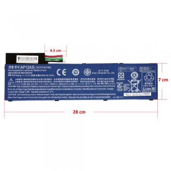 Laptop Battery - Battery for Acer Aspire Timeline Ultra U M3-581TG M5-481TG AP12A3I BT.00303.028 KT.00303.002 11.1V 54Wh 4850mAh with 10pins cable ( Ref.1-BAT0528 )