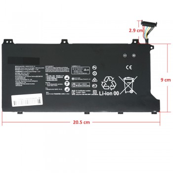 Laptop Battery - Battery for Huawei MateBook D 15 HUA-HB4692J5ECW-31 HB4692J5ECW-31 HB4692J5ECW-31B HB4692J5ECW-31C 3ICP3/78/101 3ICP5/62/81 11.46V 42Wh 3665mAh with 10pins cable ( Ref.1-BAT0531 )