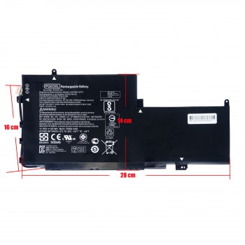 Laptop Battery - Battery for HP Spectre X360 15 AP011DX 15-AP000 AP000NA AP000NF AP000NX PG03XL 831532-421 831532-422 831758-005 11.55V 65Wh 5680mAh with cable 10pins ( Ref.1-BAT0556 )