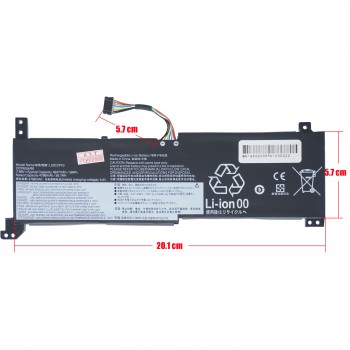 Laptop Battery - Battery for Lenovo IdeaPad 3 14ITL6 82H700AKGE 82H700AMAU 82H700YPAU L20C2PF0 L20M2PF0 5B11B36273 SB11B36284 5B11B36278 7.68V 38Wh 4947mAh with cable 8pins ( Ref.1-BAT0557 )