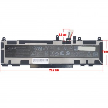 Laptop Battery - Battery for HP EliteBook x360 1040 G9 7H242EC M73466-005 WP03XL M64304-171 M64304-1D1 M64304-2C1 M64304-2D1 11.58V 51.3Wh 4249mAh with 9pins ( Ref.1-BAT0567 )
