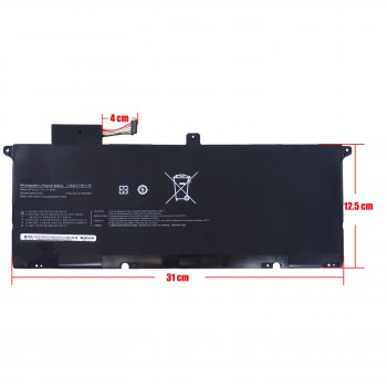 Laptop Battery - Battery for Samsung NP Series 900X4 900X46 9 NP900X4C-A03US NP900X4C AA-PBXN8AR PBXN8AR 7.4V 62Wh 8400mAh with cable 9pins ( Ref.1-BAT0571 )