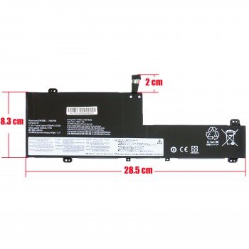 Laptop Battery - Battery for Lenovo Flex 5-14IIL05 81X10000US 81X10024AU 81X1002FAU L19L3PD6 5B10X49077 L19C3PD6 5B10X49073 SB10X49074 11.52V 52.5Wh 4.585mAh with cable 8pins ( Code 1-BAT0597 )