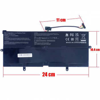 Laptop Battery - Battery for Asus Chromebook Flip C302 C302C C302CA C302CA-0041A6Y30 C302CA-1A C302CA-DH54 C302CA-DH75 C21N1613 0B200-02280000 7.7V 39Wh 5065mAh with cable 8pins ( Ref.1-BAT0608 )