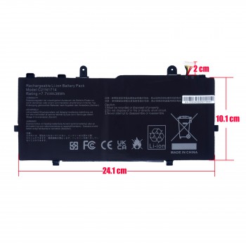 Laptop Battery - Battery for Asus VivoBook Flip 14 TP401 TP401MA TP401NA TP401CA TP401MA-BZ010TS 0B200-02740000 C21N1714 7.7V 39Wh 5000mAh ( Ref.1-BAT0619 )