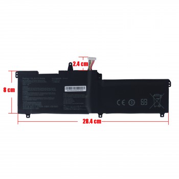 Laptop Battery - Battery for Asus Rog Strix GL702 GL702VT GL702VMK GL702ZC GL702VSK G702VS G702VM G702VT G702VMK GL702VM 0B200-02070000 C41N1541 15.2V 76Wh 5000mAh with cable 8pins ( Code 1-BAT0620 )