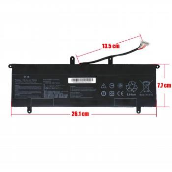 Laptop Battery - Battery for Asus ZenBook Duo UX481 UX481F UX481FA UX481FLY UX481FA-DB71 C41N1901 4ICP6/60/72 0B200-03520000 0B200-03520100 15.4V 70Wh 4550mAh with cable 8pins ( Ref.1-BAT0633 )