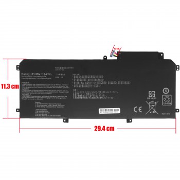 Laptop Battery - Battery for Asus ZenBook U3000C UX330CA UX330CA UX330C UX330UA C31N1610 0B200-02090 0B200-02090100 11.55V 54Wh 4680mAh with 6pins cable ( Ref.1-BAT0641 )