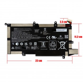 Laptop Battery - Battery for HP Spectre x360 14-EA 14-EF WS04XL WS04066XL L97357-005 L97352-2C1 L97352-2D1 L97352-2C2 L97352-2D2 HSTNN-DB9Z 7.7V 66.52Wh 8210mAh with cable 14pins ( Ref.1-BAT0656 )