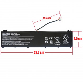 Laptop Battery - Battery for Acer Nitro 5 AN517-55 Predator Helios 18 PH18-71 Helios 300 PH315-54 AP21A7T AP21A8T AP21A5T KT0040G014 15.4V 90.61Wh 5884mAh with cable 10pins ( Ref.1-BAT0665 )