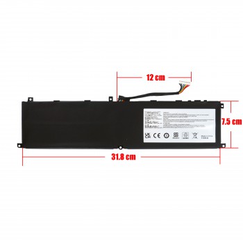 Laptop Battery - Battery for MSI GS65 BTY-M6L MS-16Q2 MS-16Q3 MS-16Q21 MS-16S2 Stealth Thin Creator Modern Prestige Series 15.2V 80.25Wh 5380mAh with 10pins cable ( Ref.1-BAT0667 )