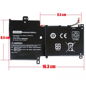 Laptop Battery - Battery for HP Notebook 11-f001TU L8P14PA 11-f002TU M2W16PA 11-f003TU M2W17PA 11-f004TU M2X11PA HV02XL HVO2XL 796219-421 7.6V 32Wh 4210mAh with cable 10pins ( Ref.1-BAT0668 )