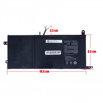 Laptop Battery - Battery for Clevo P650SA P650SE P650RG P650SG P651SA P651SG P651RE P6MBAT-4 P650BAT-4 6-87-P650S-4U32 14.8V 60Wh 3915mAh with 7pins cable ( Ref.1-BAT0669 )