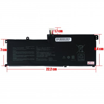 Laptop Battery - Battery for Asus ZenBook Pro 15 C41N2002 0B200-03770100 0B200-03770200 UX535 UX535L UX535LH UX535LI BX535LH UM535QA UM535QE 15.4V 64Wh 4190mAh with cable 8pins ( Code 1-BAT0676 )