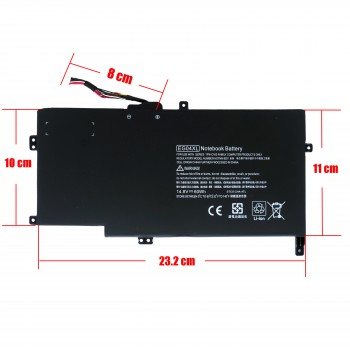 Laptop Battery - Battery for HP Envy Sleekbook 6 Series Ultrabook EG04XL 681951-001 HSTNN-IB3T TPN-C103 681881-1B1 HSTNN-DB3T 14.8V 60Wh 4050mAh with 12pins ( Ref.1-BAT0684 )