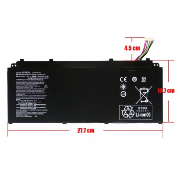 Laptop Battery - Battery for Acer Aspire S13 S5-371 S5-371-52JR AP15O5L AP1505L AP15O3K AP1503K KT00305008 11.55V 53.9Wh 4670mAh with 8pins cable ( Ref.1-BAT0687 )