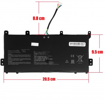 Laptop Battery - Battery for Asus Chromebook C423 C423NA C523NA C21N1808 0B200-03060000 0B200-03130000 0B200-03130000M 2ICP4/91/91 7.7V 38Wh 4940mAh ( Ref.1-BAT0702 )