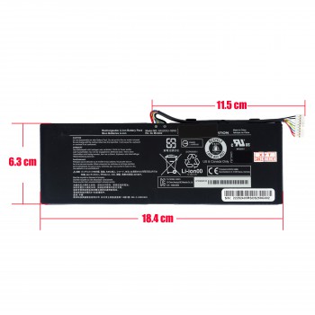 Laptop Battery - Battery for Toshiba Satellite L10-B003 L10W-B L10W-B L10W-C L10T L10W L10W L15W-B L15W-B1208X P000627450 PA5209U-1BRS 7.2V 28Wh 3684mAh with cable 9pins ( Ref.1-BAT0710 )