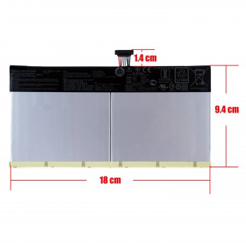 Laptop Battery - Battery for Asus Transformer Book Mini C12N1604 C12N1607 T103HA T101HA T101HA-3D T101HA-3E T101HA-3K B102067-0001 3.85V 32Wh 8320mAh with 8pins ( Ref.1-BAT0716 )