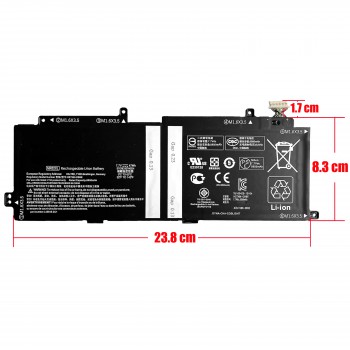 Laptop Battery - Battery for HP Elite X2 G4 Tablet MR02XL L46601-005 L45645-271 L45645-2C1 HSTNN-DB9E TPN-DB0G 7.7V 47Wh 5950mAh with 12pins ( Ref.1-BAT0721 )
