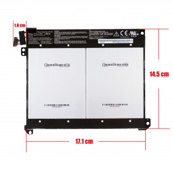 Laptop Battery - Battery for Asus Transformer Book T300CHI T302CHI Series C21N1421 C21N1418 0B200-01520000 A5235FB9V1 7.6V 38Wh 4850mAh with 6pins cable ( Ref.1-BAT0722 )
