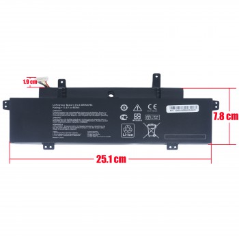 Laptop Battery for Asus Chromebook C300 C300M C300MA C300MA-DB01 C300MA-DH02 B31N1346 0B200-01010000 0B200-01010000M 11.4V 48Wh 4110mAh with cable 8pins ( SKU.1-BAT0730 )